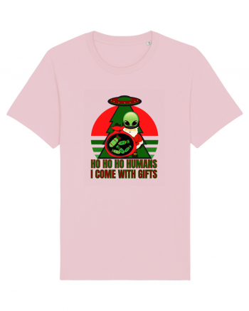 Funny Santa Claus Alien Cotton Pink