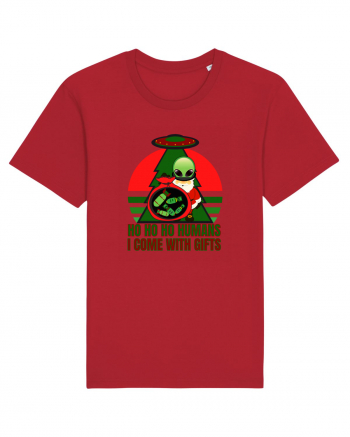 Funny Santa Claus Alien Red