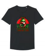 Funny Santa Claus Alien Tricou mânecă scurtă guler larg Bărbat Skater