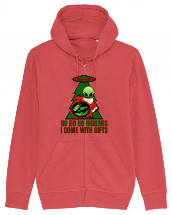 Funny Santa Claus Alien Carmine Red