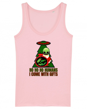 Funny Santa Claus Alien Cotton Pink