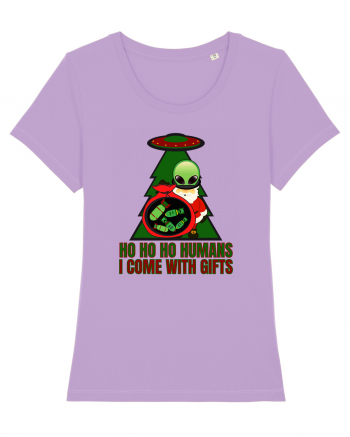 Funny Santa Claus Alien Lavender Dawn