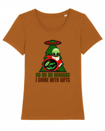 Funny Santa Claus Alien Roasted Orange