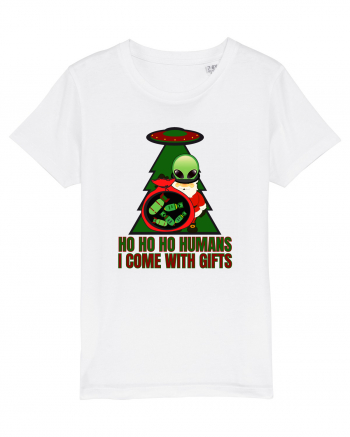 Funny Santa Claus Alien White