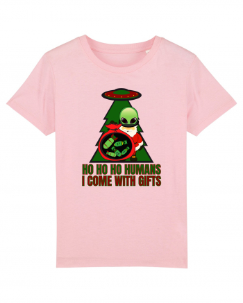 Funny Santa Claus Alien Cotton Pink