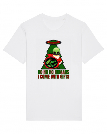 Funny Santa Claus Alien White