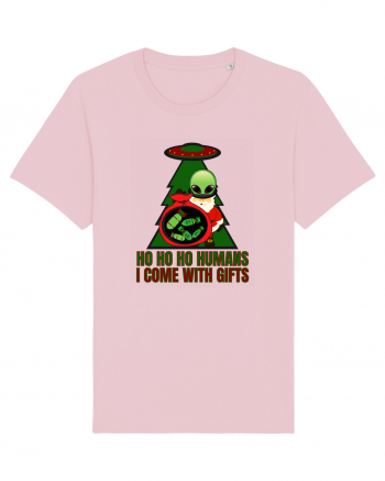 Funny Santa Claus Alien Cotton Pink