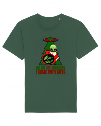 Funny Santa Claus Alien Bottle Green