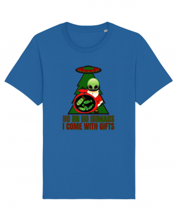 Funny Santa Claus Alien Royal Blue