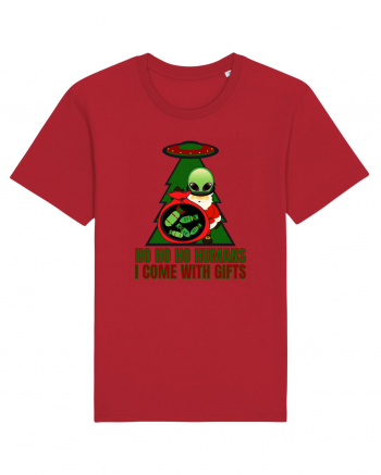 Funny Santa Claus Alien Red