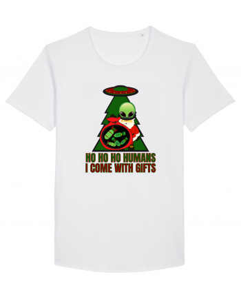 Funny Santa Claus Alien White