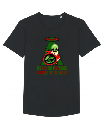 Funny Santa Claus Alien Black