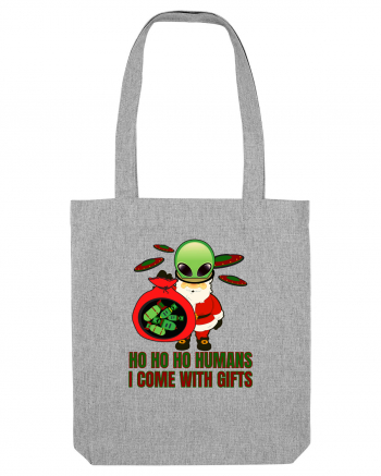 Funny Santa Claus Alien Heather Grey