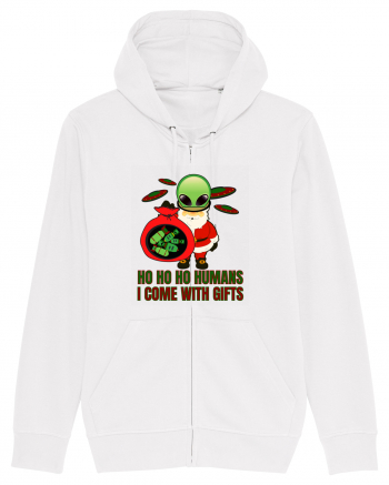 Funny Santa Claus Alien White