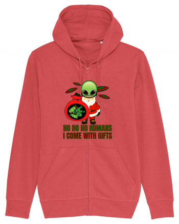 Funny Santa Claus Alien Carmine Red