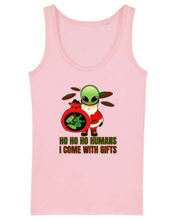 Funny Santa Claus Alien Cotton Pink