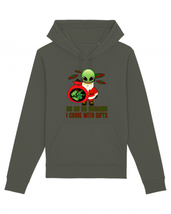 Funny Santa Claus Alien Khaki