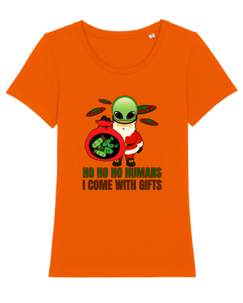 Funny Santa Claus Alien Bright Orange