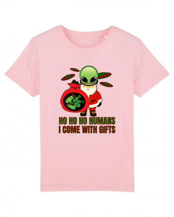 Funny Santa Claus Alien Cotton Pink