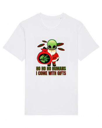 Funny Santa Claus Alien White