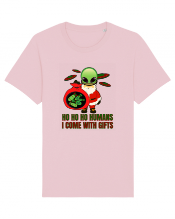 Funny Santa Claus Alien Cotton Pink