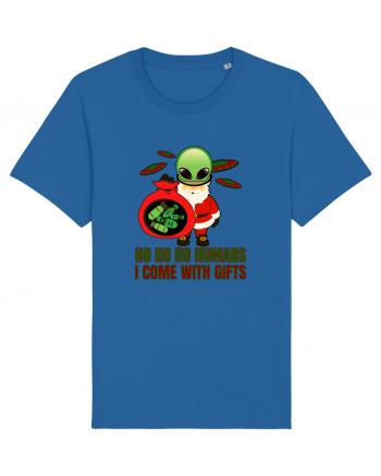 Funny Santa Claus Alien Royal Blue