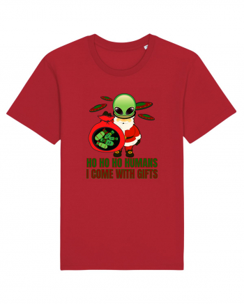 Funny Santa Claus Alien Red