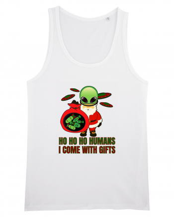 Funny Santa Claus Alien White