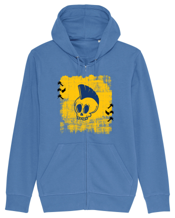 Punk skull Bright Blue