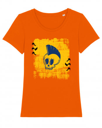 Punk skull Bright Orange