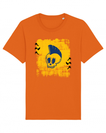 Punk skull Bright Orange