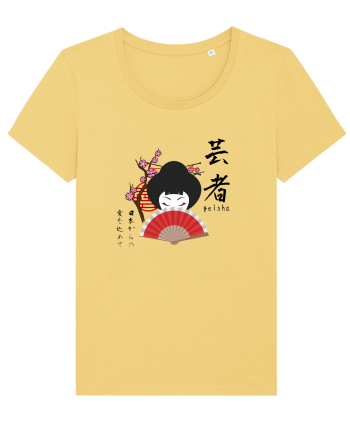 Geisha Kanji și Ilustrație (negru) Jojoba