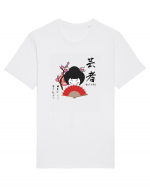 Geisha Kanji și Ilustrație (negru) Tricou mânecă scurtă Unisex Rocker