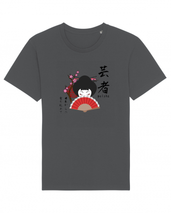 Geisha Kanji și Ilustrație (negru) Anthracite