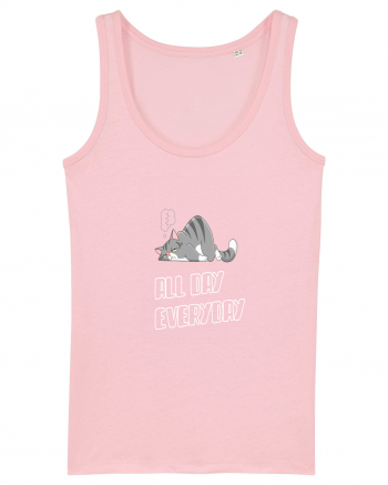 Funny Cool Lazy Cat Cotton Pink