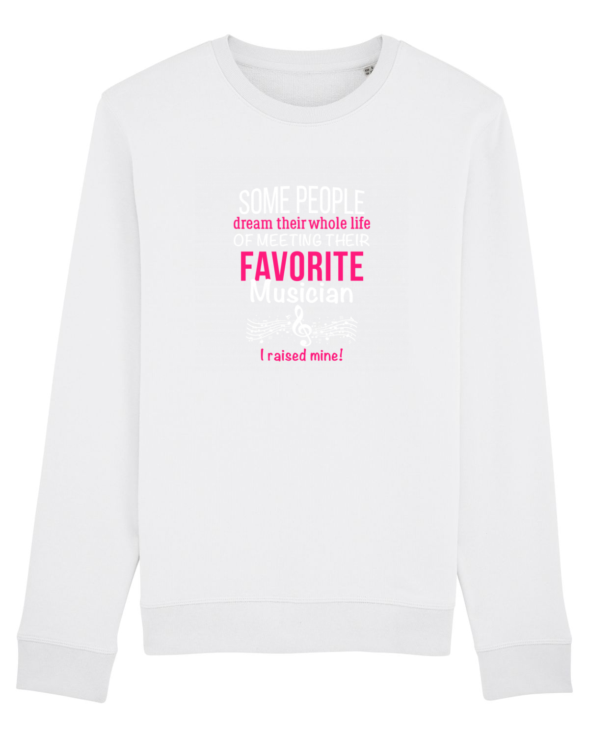 Bluză mânecă lungă Unisex Rise White