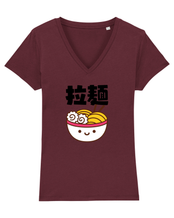 Ramen Bowl Kanji (negru) Burgundy