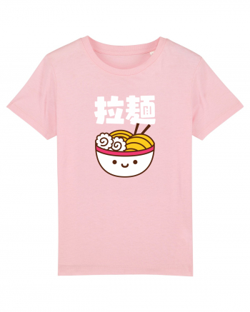 Ramen Bowl Kanji (alb) Cotton Pink