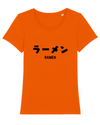 Ramen Katakana (negru) Bright Orange