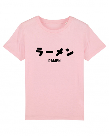 Ramen Katakana (negru) Cotton Pink
