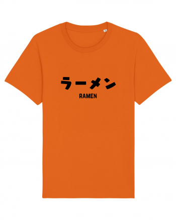 Ramen Katakana (negru) Bright Orange