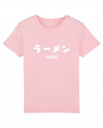 Ramen Katakana (alb) Cotton Pink