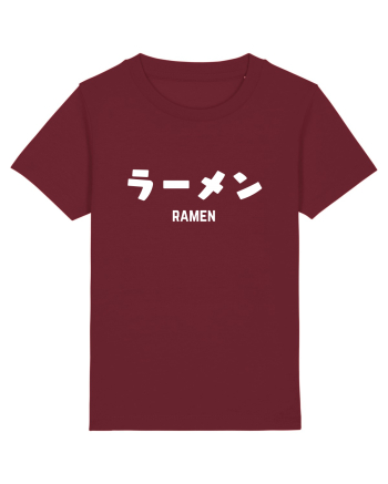 Ramen Katakana (alb) Burgundy