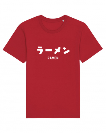 Ramen Katakana (alb) Red