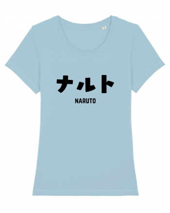 Naruto Katakana (negru) Sky Blue