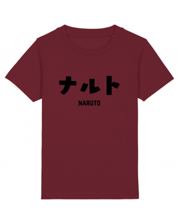 Naruto Katakana (negru) Burgundy