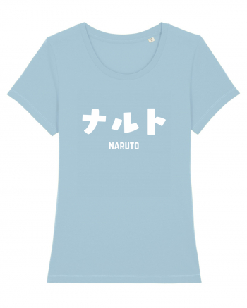 Naruto Katakana (alb) Sky Blue