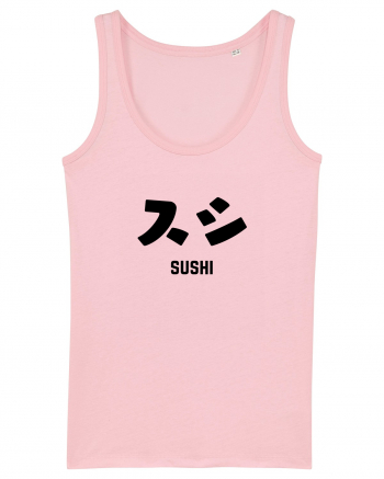 Sushi Katakana (negru) Cotton Pink