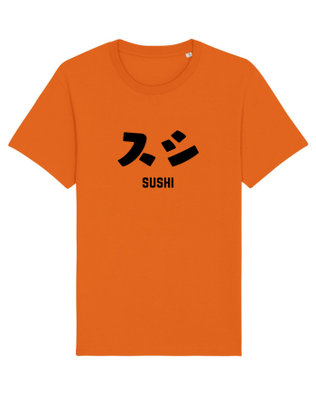 Sushi Katakana (negru) Bright Orange