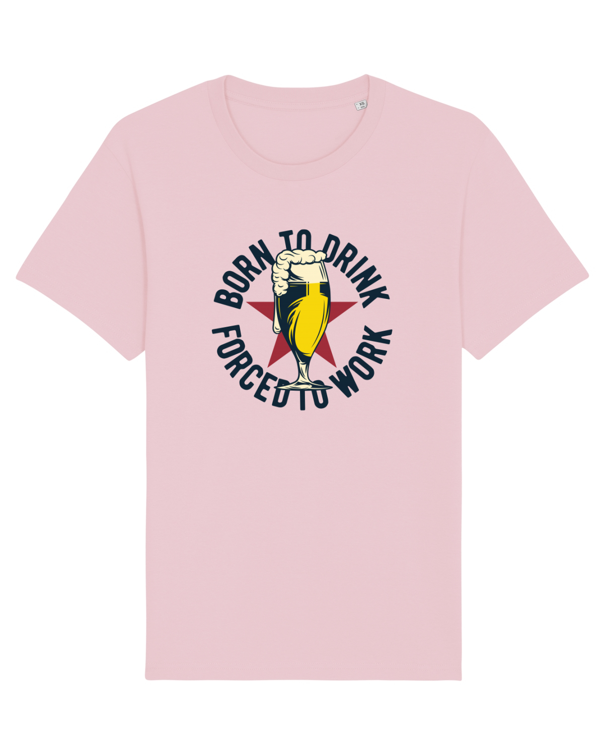Tricou mânecă scurtă Unisex Rocker Cotton Pink